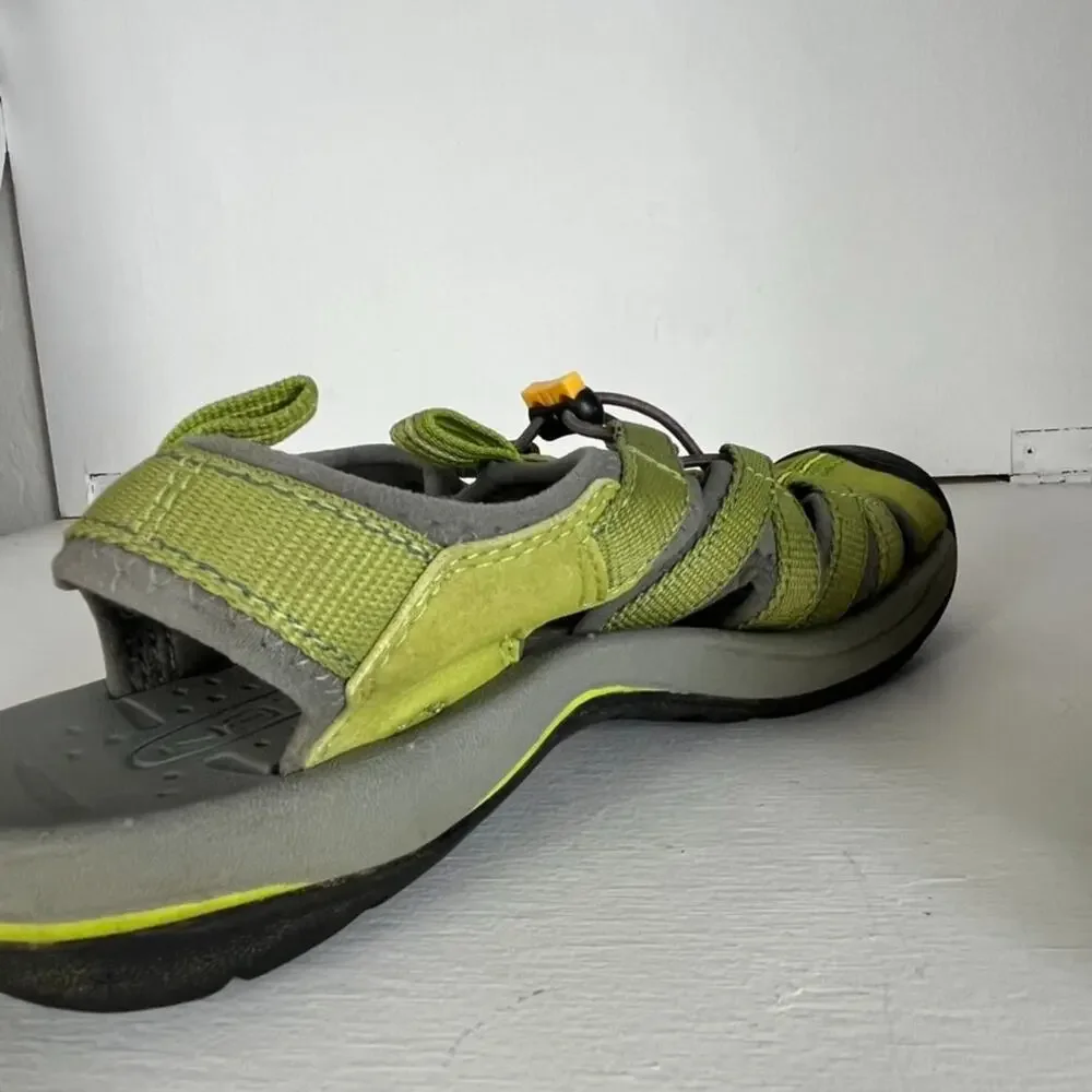 Keen Newport H2 Water Sandals Men's Size 6 Green Waterproof Bungee Lace Casual